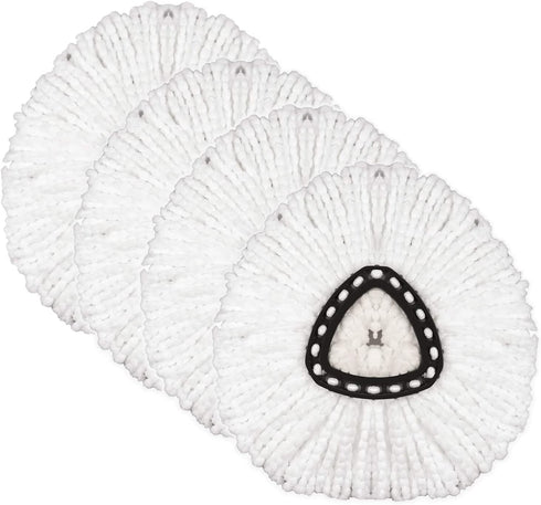 4 Pack Spin Mop Replacement Head Microfiber Mop Head Refills Spin Mop Refills Easy Cleaning Mop Head Replacement