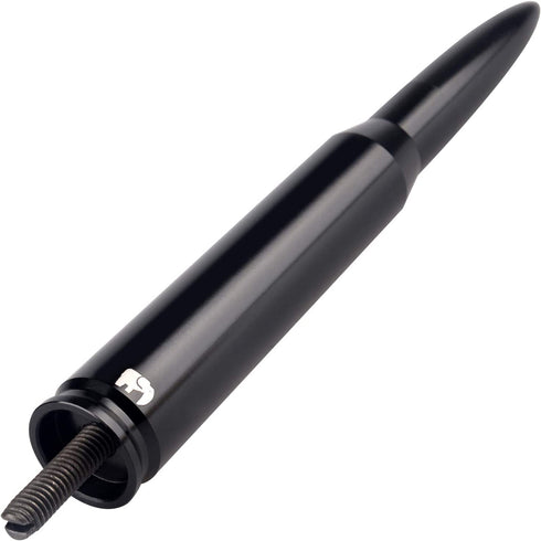 ONE250 Bullet Style Antenna, Compatible with Jeep Wrangler All Models (2007-2022) - Will fit Any Jeep Wrangler JK JKU JL JLU Rubicon Sahara Renegade Gladiator (2007-2022) and More (Black)