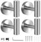 Towel Hooks for Bathrooms Towel Hook 4 Pack Bathroom Towel Hooks Brushed Nickel Robe Hook for Cabinet Closet Door Towel Hooks for Bathroom Wall Mounted Brushed Nickel Towel Hook