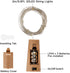 Wine Bottle Lights with Cork, Twinkle Lights 12 Pack 20 LED Waterproof Battery Operated Cork Lights, Silver Wire Mini Fairy Lights for Liquor Bottles DIY Party Bar Christmas Holiday Wedding D©cor