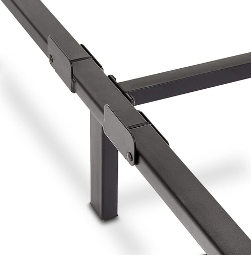Amazon Basics Metal Bed Frame for Box Spring and Mattress, Easy Tool-Free Setup - Twin, 6-Leg Base
