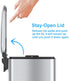 iTouchless SoftStep 1.3 Gallon Small Slim Bathroom Step Trash Can with Removable Inner Bucket & AbsorbX Odor Filter, Stainless Steel, 5 Liter Garbage Bin, Bathroom, Bedroom, Business Office Cubicle