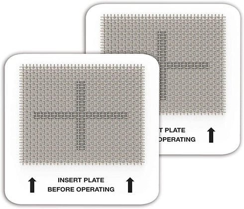 Ceramic Ozone Plates for Generic Ozone Generator?Washable Purification Air Purifier 4.5" x 4.5" Air Fresh Replacement Parts (2-PCS)
