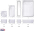 STORi Plastic Makeup and Vanity Stackable Drawer Organizers | Perfect for Makeup Brushes and Palettes, Beauty Accessories, Office Supplies, Craft, and Kitchen | 10 Piece Set | Clear