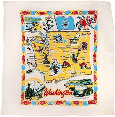 Washington State Souvenir Dish Towel