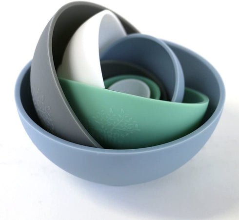 SMALL 8 Piece Food Safe Silicone Bowl Set by First Impressions Molds for Flower Forming and General Kitchen Use