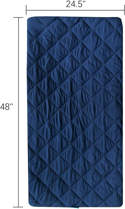 Sheet for Regalo My Cot Portable Toddler Bed (Sheet Only,Bed not Included) , Soft Padded Cover, Navy