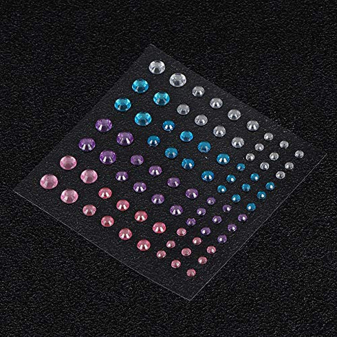 Magitaco Face Jewels Eye Gems Rhinestone Stickers Makeup Rhinestones for Eyes Self Adhesive Rhinestones Rainbow Crystal Body Nail Face Gems Stick On for Women