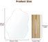 Irregular Aesthetic Vanity Acrylic Makeup Mirror for Desk with Desk Decor Vanity Mirror-Frameless Table top for Bedroom,Living Room and Minimal Spaces Room Decor (a)