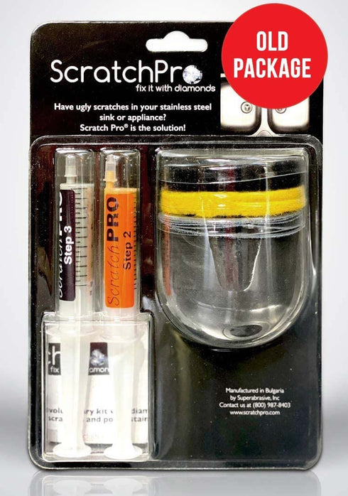 Scratch Pro Kit for Polishing and Repairing Stainless Steel Sinks, with Diamond Buffing Compounds, Reduce The Appearance of Ugly Scratches and Polish Sink for Factory Fresh Look in No Time