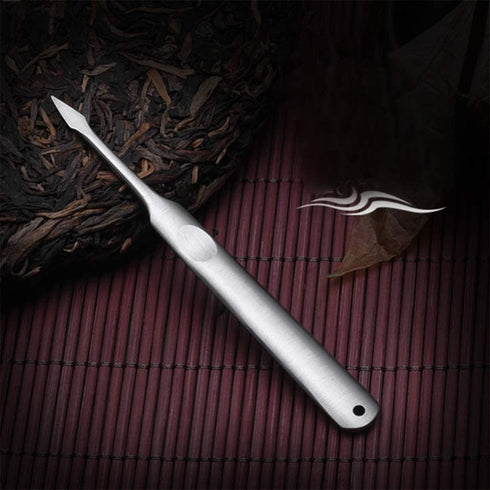 YARNOW 3pcs Puer Puerh Tea Knife Needle Stainless Steel Ice Pick for Breaking Prying Cake Brick Restaurant Bar Home Use Silver