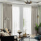 IYUEGO Pinch Pleat Solid Thermal Insulated 95% Blackout Patio Door Curtain Panel Drape for Traverse Rod and Track, Beige 52" W x 102" L (One Panel)