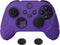eXtremeRate PlayVital Guardian Edition Purple Ergonomic Soft Anti-Slip Controller Silicone Case Cover, Rubber Protector Skins with Black Joystick Caps for Xbox Series S and Xbox Series X Controller