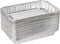 Pack of 20 Disposable Aluminum Foil Toaster Oven Pans-Mini Broiler Pans | BPA Free | Perfect for Small Cakes or Personal Quiche | Standard Size - 8 1/2" x 6"