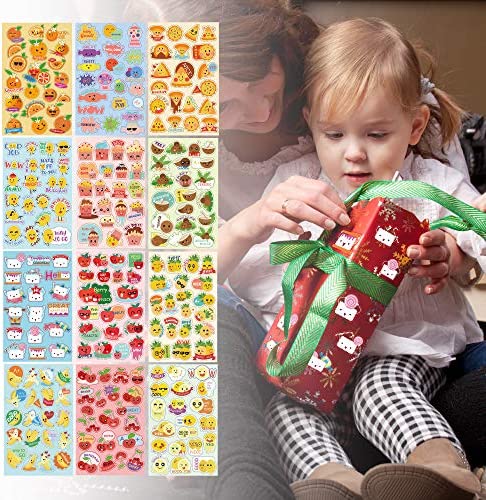 HORIECHALY Scratch and Sniff Stickers, 85 Sheets with 17 Different Scents. More 320 Designs as Rewards, Christmas Gifts, Decorations, Games for Children, Teachers, Parents, etc.