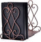 Artkingdome 1 Pair Luxury Old School Bookends Retro Organizer Books End Stand Desk Holder Racks Non-Skid Bookcase Library Decorative Bookend Gift w/Padding