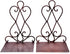 Artkingdome 1 Pair Luxury Old School Bookends Retro Organizer Books End Stand Desk Holder Racks Non-Skid Bookcase Library Decorative Bookend Gift w/Padding