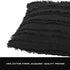 GIGIZAZA Decor Throw Couch Pillow Covers,20 x 20 Cotton Black Sofa Pillows,Square Sofa Cushion Covers Linen