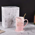 Not a Day Over Fabulous Coffee Mug Birthday Gifts for Women, Birthday Gift Ideas for Best Friends female, BBF, Her, Sister, Wife, Mom, Aunt Ceramic Marble Coffee Mug with Box Packing Pink 14OZ