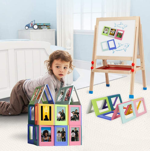 12 Pack Mini Photos Frame for Polaroid, Table Magnetic Picture Frames for Instax Mini Film, Fridge Magnetic Photo Frame, Picture Holders for Polaroid 3.3 x 2.1 inch