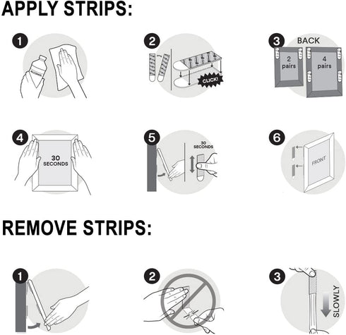 Command 3M 12ct Pack Picture & Frame Hanging Strips Sets Medium Size White Damage-Free