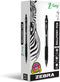 Zebra Pen Z-Grip Retractable Ballpoint Pen, Fine Point, 0.7mm, Black Ink, 12-Pack