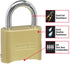 Master Lock 175D Locker Lock Set Your Own Combination Padlock, 1 Pack, Brass Finish