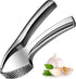 Freetoo Garlic Press, Garlic Mincer Large-Capacity Garlic Crusher, Heavy-duty Garlic Smasher, Rustproof Ginger Press Garlic Squeezer - Professional Grade, Easy Clean, Dishwasher Safe