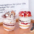 12oz Disposable Plastic Cups with Dome Lids (No Hole),50 pack Dessert Cups for Plastic Fruit, Ice Cream Cake and Mini Snack Bowls¦