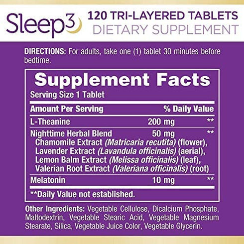 Nature’s Bounty Sleep 3-120 Tablets