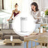 Humidifier Diffuser Small with Nightlight, Mini Portable Cool Mist Humidifier for Car, USB Charging Port, Quiet Humidifier for Baby Bedroom, Auto Shut-off, White