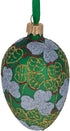BestPysanky 1902 Clover Leaf Royal Egg Glass Christmas Ornament