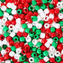 1000 Pieces Plastic Pony Beads Assorted Opaque Pony Beads Christmas Round Beads with Storage Box for Home Decor Craft (Red Green White)