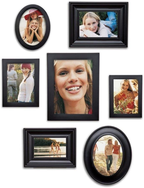 Philip Whitney 7 Piece Contemporary Black Picture Frame Set