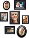 Philip Whitney 7 Piece Contemporary Black Picture Frame Set