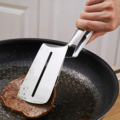 Service Tongs Kitchen Tongs Stainless Steel Bread Tongs/Steak Clamps/Fried Steak Clamp/Barbecue Tongs Joyden 10 Inch Premium Steak Clip(1 PCS)