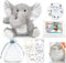 Elephant Tooth Fairy | Pillow for Girls | 10" Tooth Fairy Pillow Boy | Tooth Fairy Kit w/ Door Hanger & E-BOOK | Tooth Fairy Gifts for Girls | Tooth Holder for Tooth Fairy for Boys | Tooth Fairy Pouch