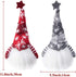XAMSHOR Handmade Christmas Gnome Tomte with Light, Plush Elf Scandinavian Santa with Bendable Nordic Hat for Home Table Decorations Gift Set of 2, 11.8x5.5 inches