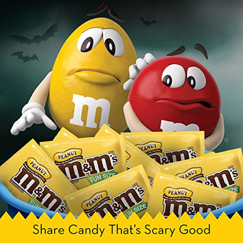 M&M'S Peanut Chocolate Candy Fun Size 10.57-Ounce Bag