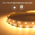LE 12V LED Strip Light, Flexible, SMD 2835, 300 LEDs, 16.4ft Tape Light for Home, Kitchen, Party, Christmas and More, Non-Waterproof, Warm White, Pack of 2(Not Include Power Adapter)