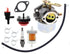 Carbhub 640052 Carburetor for Tecumseh HMSK80 HMSK90 HMSK100 LH318SA LH358SA Snow Blower Thrower 8HP 9HP 10HP Engine Tecumseh 640054 640349 Carburetor with Primer Bulb - 640052 Carburetor