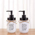Farmhouse Glass Mason Jar Hand Soap Dispenser and Dish Soap Dispenser Set - 16 Ounce Glass Mason Jar with Plastic Pump and Lid - Rust Proof - Rustic Bathroom Accessories &Kitchen Home Decor - 2 Pack