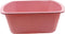 Comfort Axis Rectangular Plastic Wash Basin with Graduations, 7 Quart, 3 Pack, Rose