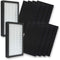 PUREBURG Replacement HEPA Filter Set 2+8 Compatible with FLT4100 AC4100 Filter E, AC4100CA AC4150BL AC4150PCA AC4150PC Part Number FLT11CB4