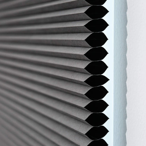 Blackout Cellular Shades Cordless Honeycomb Blinds Fabric Window Shades, 30x64 inch, Cool Silver(Blackout)
