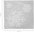 HUAGUOGUO 18 x 18 Inch 2PCs Embroideried Pillowcase?Christmas Holiday Falling Snowflake Cotton Linen Throw Pillow Cover Cushion Home Sofa Bed Car Decorative (Grey)