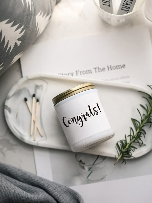 Congratulations Gift for New Job, Congrats on Promotion Gift?Graduation Present for Grads, Friend, Coworker, Scented Soy Candles for Home