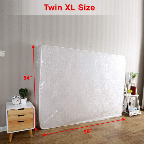 Lauliven 2-Pack Mattress Bag for Moving - Twin/Twin XL Size Mattress Storage Bag - 4 Mil Extra Thick Heavy Duty Mattress Protection Cover - 54 x 96 Inch