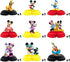 Mickey Minnie Donald Duck Honeycomb Centerpieces, 9 Pcs Table Topper for Birthday Party Decoration, Double Sided Cake Topper Party Favor, Photo Booth Props, Party Supplies for Kids€¦