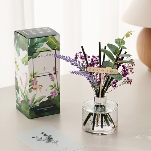 COCODOR Lavender Reed Diffuser/Garden Lavender / 6.7oz(200ml) / 1 Pack/Home Decor & Office Decor, Fragrance and Gifts